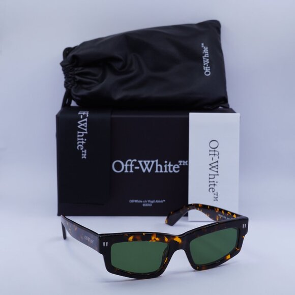 Final Price! Off-White OERI135 MIRAMAR 6055 Havana/Green Sunglasses main image 9